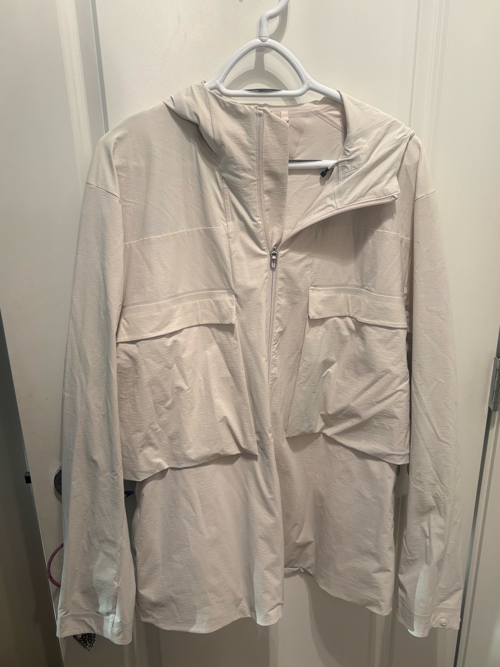 lululemon athletica Light Cream Hooded Raincoat